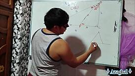 teacher and student explore sexual math in bedroom