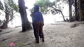 Found that horny african bitch in the wild and fucked her part 1 😈