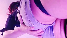 Trailer Tranny Maddy Diamond Masturbates with Cucumber Anal