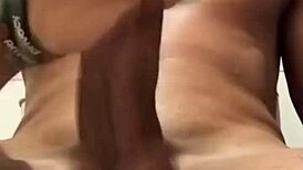 I'm jerking off close-up in front of the camera.