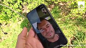 samantha kisses and fucks in outdoor dating scene with cum in mouth