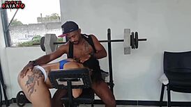 She wants attention. While I work out.