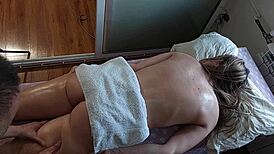 oiled up massage turns into happy ending for my stepbrother