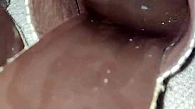 Oh wow, I just shot cum all over my step mom's sexy heels! 😜