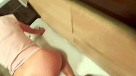 Slutwife Gets Fucked Hard on Bathroom Floor by Husband's Command