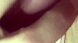 hot blonde boldly shows off huge tits in softcore scene