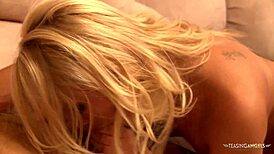 By flashing tits alexis gets cum shower