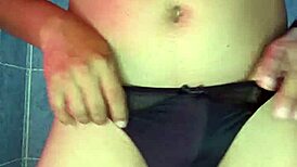 Mexican Model Dances in Satin Lingerie