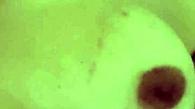 bbw hotwife plays with big boobs and inserts dildos in pussy