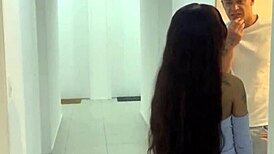 Minha vizinha perdeu a chave do ap chamei ela pra ficar em casa e fudi ela gostoso