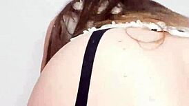 Madrastra Anal Slut Masturbates with Hijastro During Virtual Sex