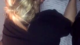 intense amateur wife deepthroats, fucks, and takes creampie in all holes