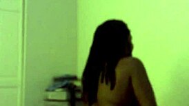 amateur homemade ebony goddess in bent over doggystyle and cowgirl riding session