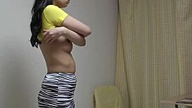 Beautiful Japanese Girl Enjoys Shower Bathing