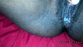 i feel the african ebony babe's wet pussy getting fucked hard.