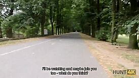 cuckold lets stranger fuck cute girlfriend liliane outdoors