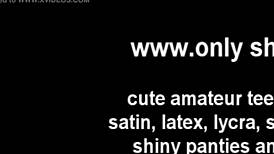 The babes slipped into PVC panties for a lesbian encounter