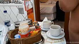 Worshipping Monstrous Saggy Tits While Giving Blowjob To BBW On Unforgettable Day