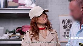 Security Guard Catches Elise London In Hardcore Office Sex On The Desk.