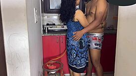 I found my neighbor cooking and asked him to cook my pussy