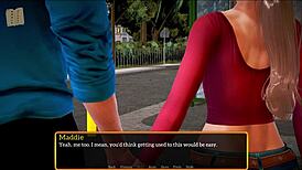 my new family game with blonde