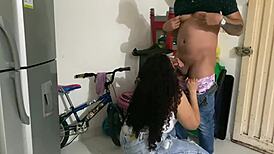 Venezolana Touches Me on Mall Stairs, So Hot!