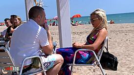 Hot French Blonde Picked Up At Beach And Ass Fucked For Money