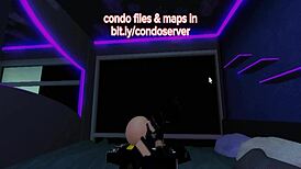 Let's fuck in the Roblox condo room with deepthroat and creampie pussy