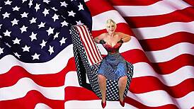 Granny America's Wild Toy Play with Big Tits and Hardcore Action