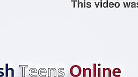 real 18 year old plays with butt plug