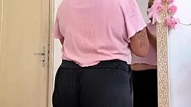 Chubby Girl Farting While Preparing For Date