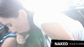 Sunday funday in Florida, riding around with dick in sexy Latina's mouth.