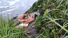 Couple gets caught having sex on Sao Paulo beach.