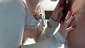 Teen licks ass and pussy in passionate interracial sex.