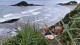 Couple gets caught having sex on Sao Paulo beach.