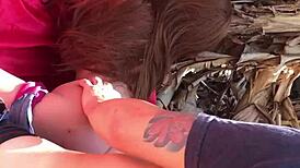 Fuck doll ass masturbation with sex toy