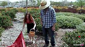 Redhead Teen Seduces Older Neighbor For Bushy Pussy Fuck.