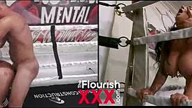 Payton preslee and danny mountain in boxing with bondage squirting orgasm and cock