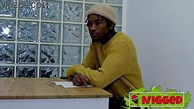 Busty Brunette Bodybuilder Sandra Engages In Intense Interracial Sex With Stranger In Dark Including Blowjob And Ass Play