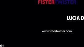 Fistertwister Foxie T And Lucia Denvile Lesbian Play