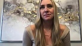 Introducing jj, the brand new blonde tall milf model in casting