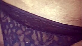 can you believe she fingered her fat pierced pussy?