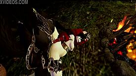 Little Red Riding Woof Gets Rough Fucking In Forest Fantasy