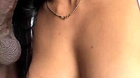 This Latina couple does a sloppy blowjob on camera during video call with her husband watching like a cuckold.