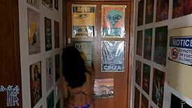 brunette latina women demonstrate self-pleasure without men