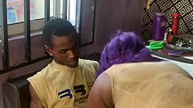 Milf Home Alone Diving into Pussy with Saggy Tits