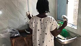 Hey, that kitchen romp with the sexy ebony maid was wild freestyle fun! 🔥🍑