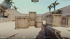 Is this Counter player getting blown by a newbie? Watch the big cock action!