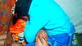 that beautiful indian village couple shares such a full romance with long hair wife in outdoor doggystyle by husband