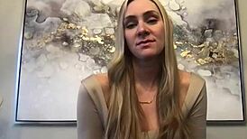 Introducing jj, the brand new blonde tall milf model in casting